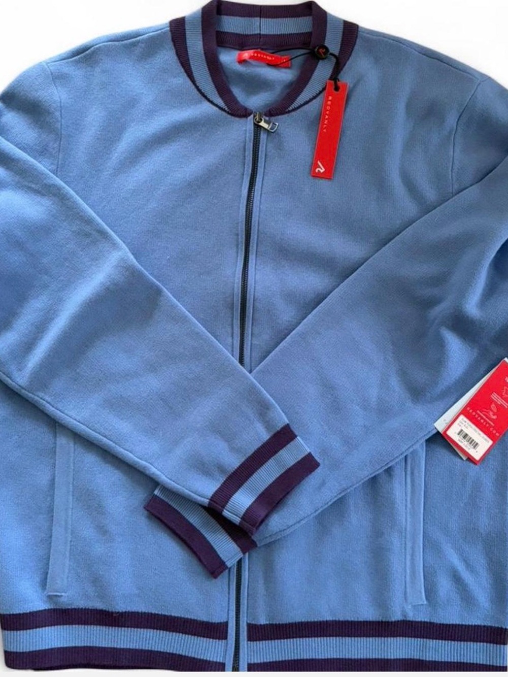 NWT Redvanly Crestwell Bomber in Bleu - L